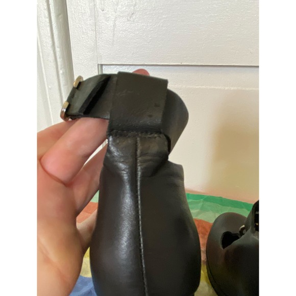 Rachel Comey Black T-strap Heels with Metal Ring Detail size 7.5 - Picture 7 of 9